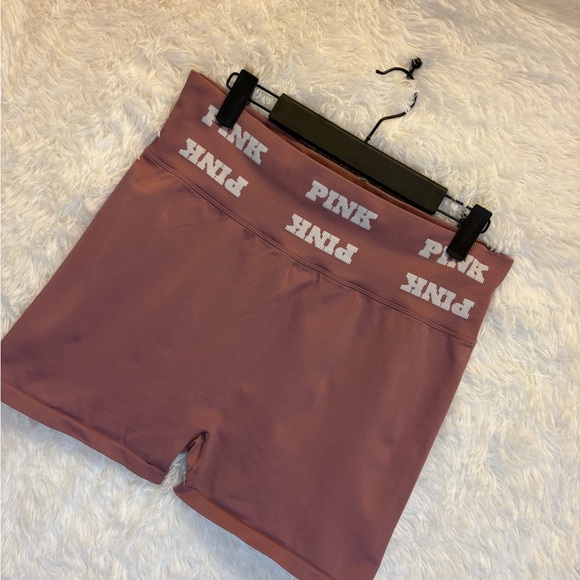 PINK Victoria's Secret Women's Dusty Rose Bike Shorts | Activewear | Size XL 💗✨ - Picture 3 of 16